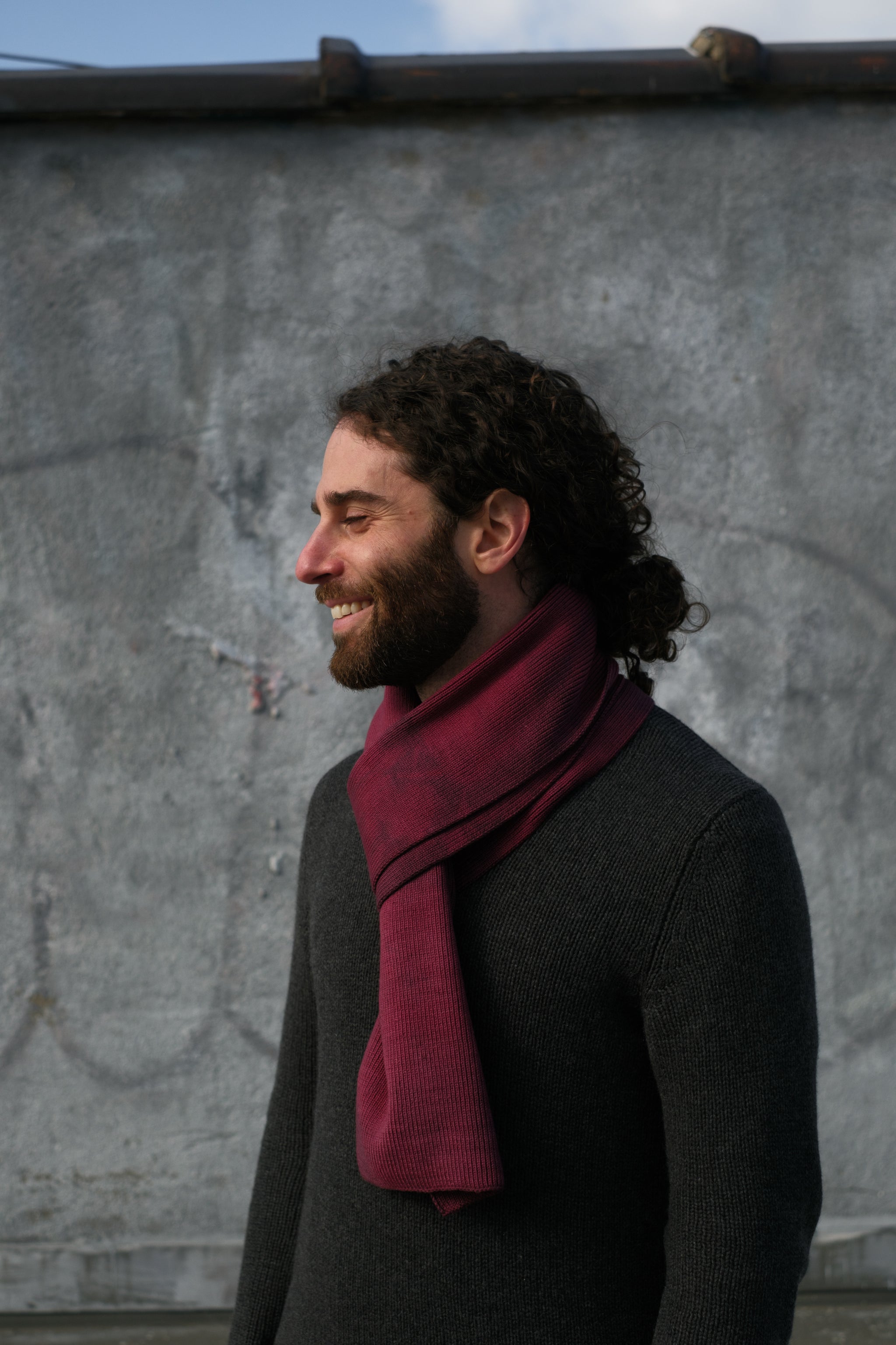 マフラー・ストール FABIELLO Wool touch estoni muffler (deep sea) Wool touch estoni muffler (deep sea) - 파비엘로